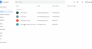 Google Contacts Integration