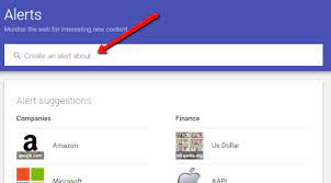 track topics with Google Alerts